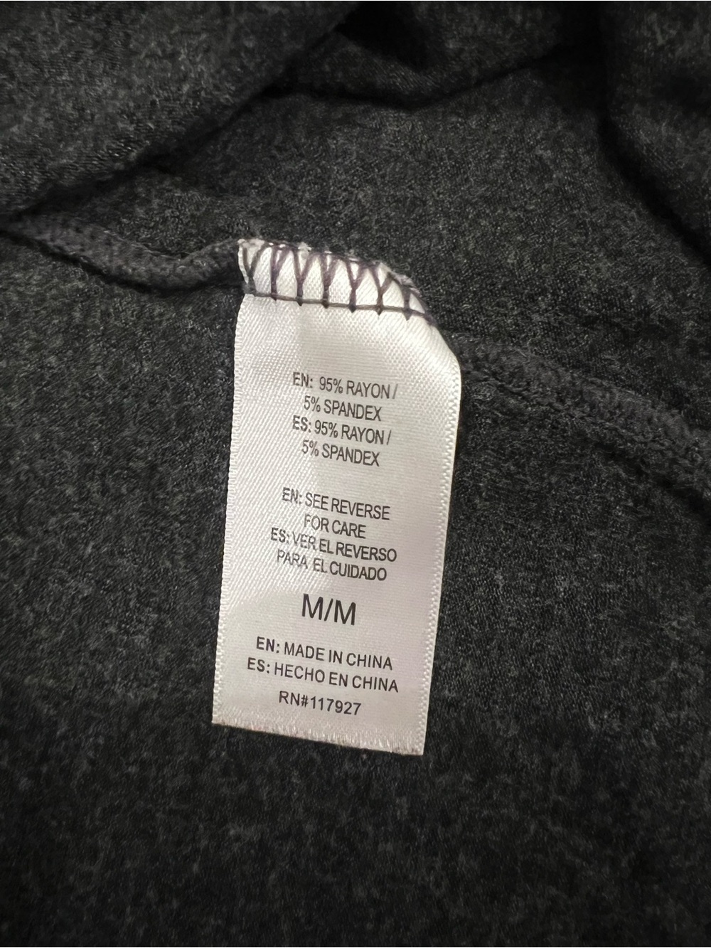 Gaiam charcoal gray yoga graphic t-shirt |Cool. Calm.Collected | SZ M |Preowned - Picture 9 of 10